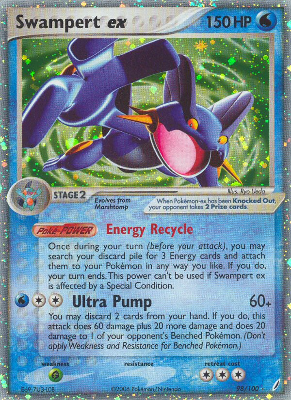 Swampert EX - Crystal Guardians SET-98