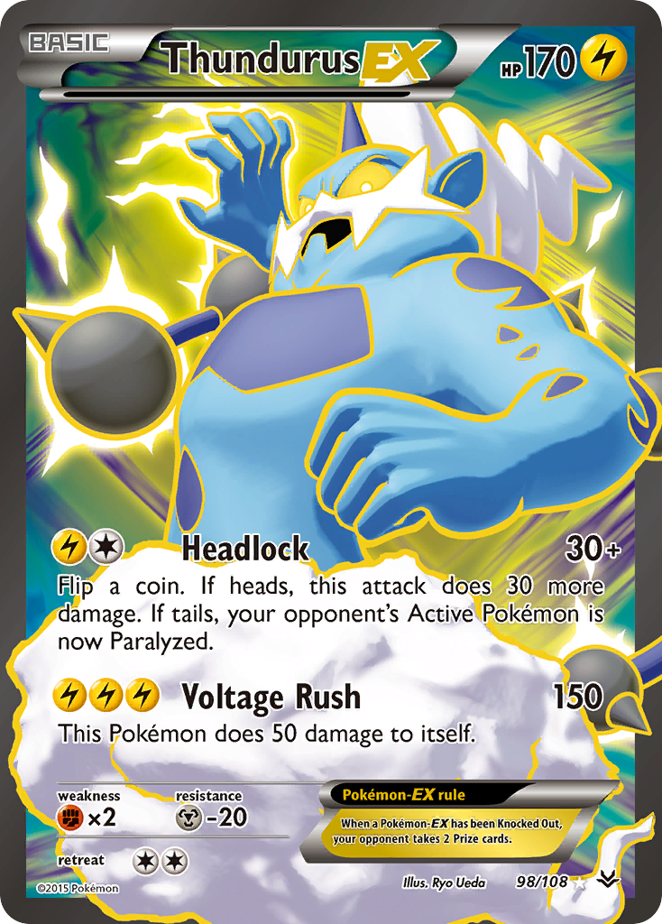 Thundurus-EX - Roaring Skies SET-98
