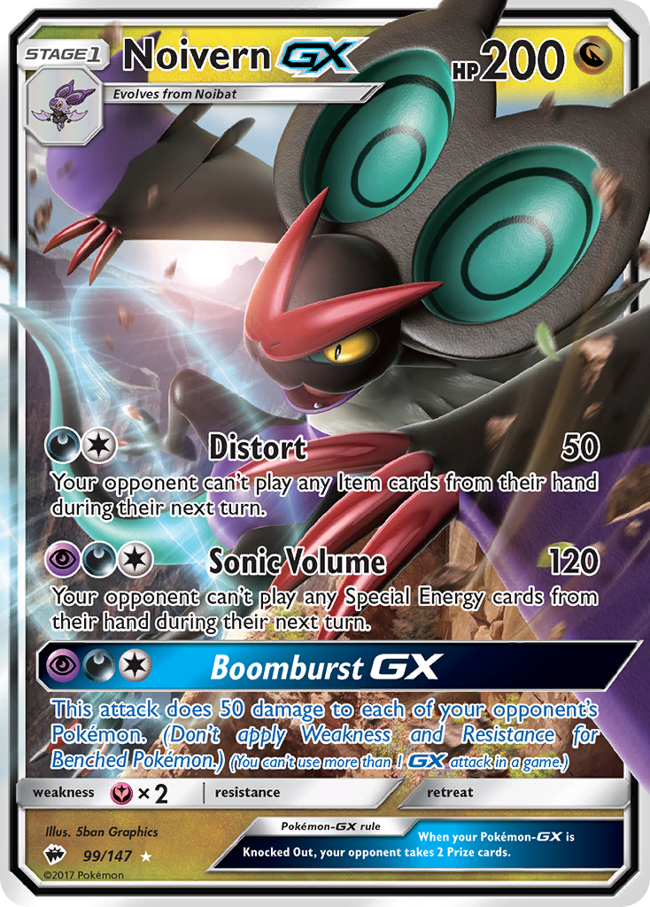 Noivern-GX - Burning Shadows SET-99