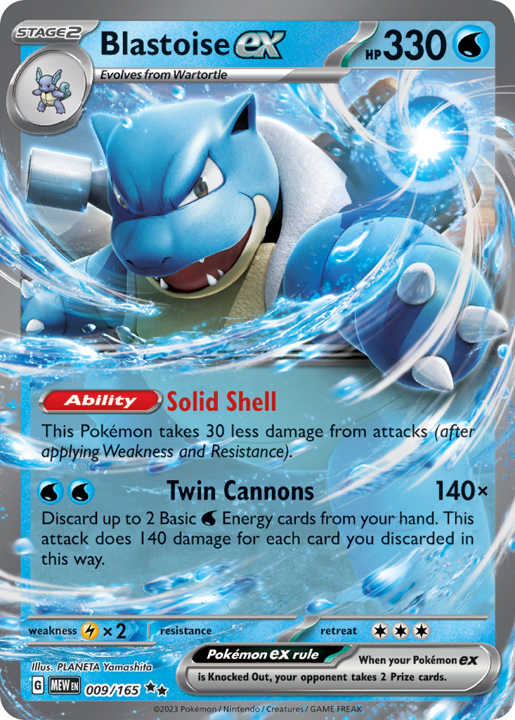 Blastoise EX - 151 SET-9