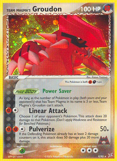 Team Magma's Groudon - Team Magma vs Team Aqua SET-9