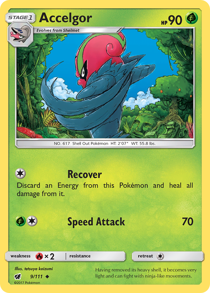 Accelgor (Crimson Invasion SET) (Pokémon) (Stage 1) (Grass) (HP: 90) (Uncommon) (PKM Crimson Invasion SET-116)