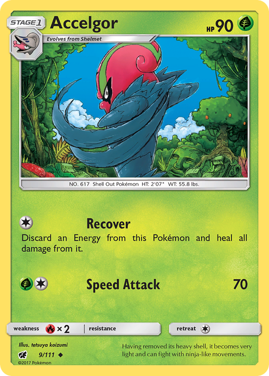 Accelgor (Crimson Invasion SET) (Pokémon) (Stage 1) (Grass) (HP: 90) (Uncommon) (PKM Crimson Invasion SET-116)