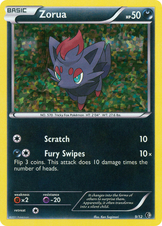 Zorua (McDonald's Collection 2011 SET) (Pokémon) (Basic) (Darkness) (HP: 50) (PKM McDonald's Collection 2011 SET-12)