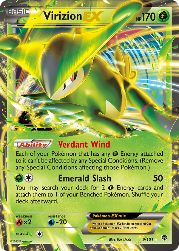 Virizion-EX - Plasma Blast SET-9