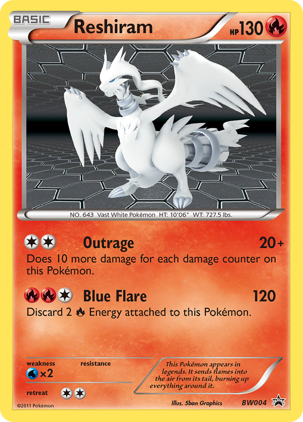 Reshiram - BW Black Star Promos SET-BW004