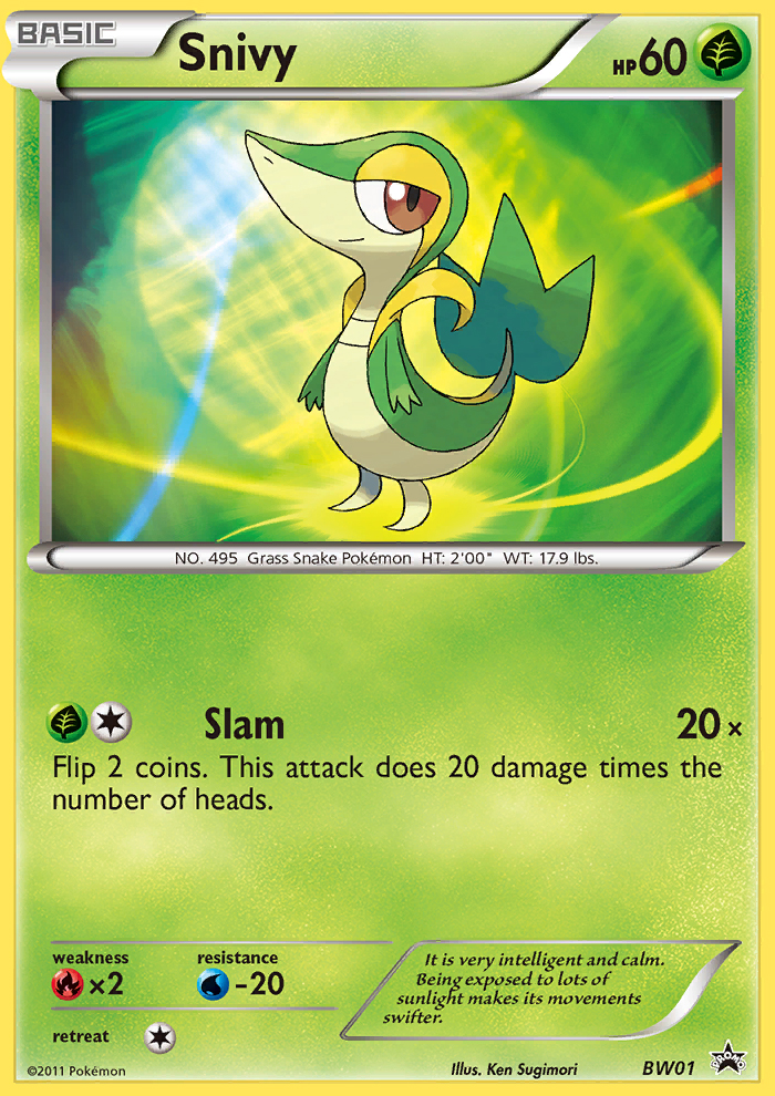Snivy - BW Black Star Promos SET-BW01