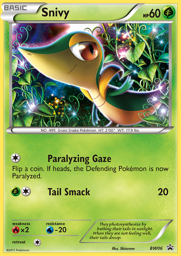Snivy - BW Black Star Promos SET-BW06