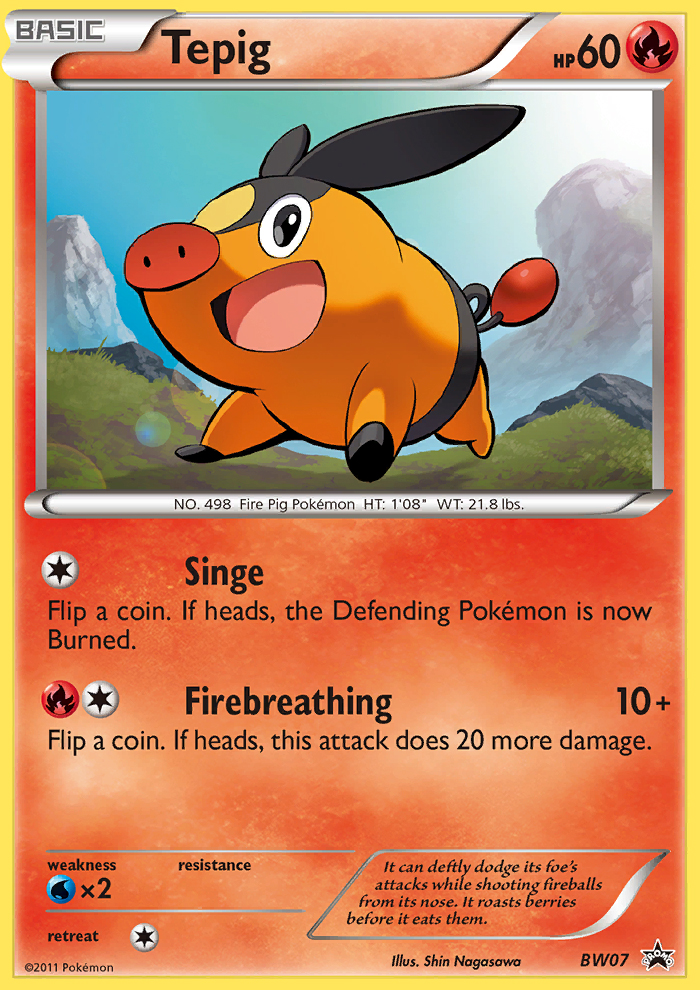 Tepig - BW Black Star Promos SET-BW07