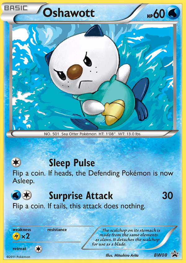 Oshawott - BW Black Star Promos SET-BW08