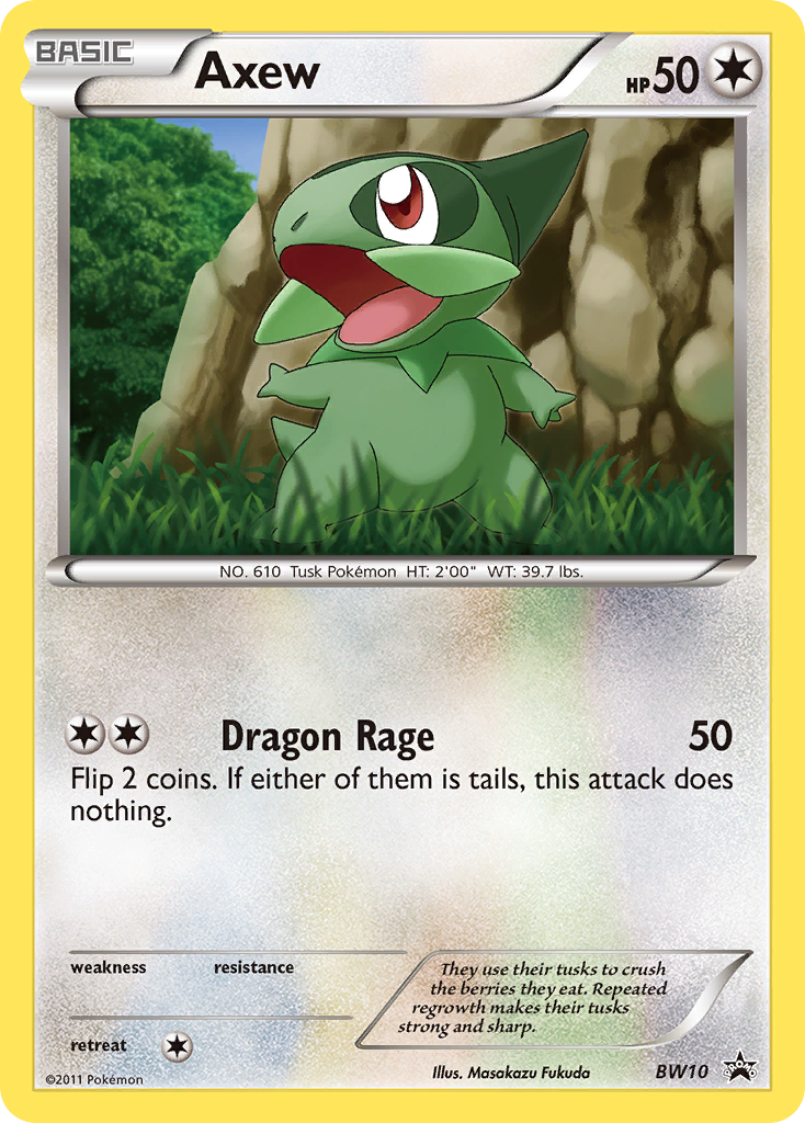 Axew - BW Black Star Promos SET-BW10