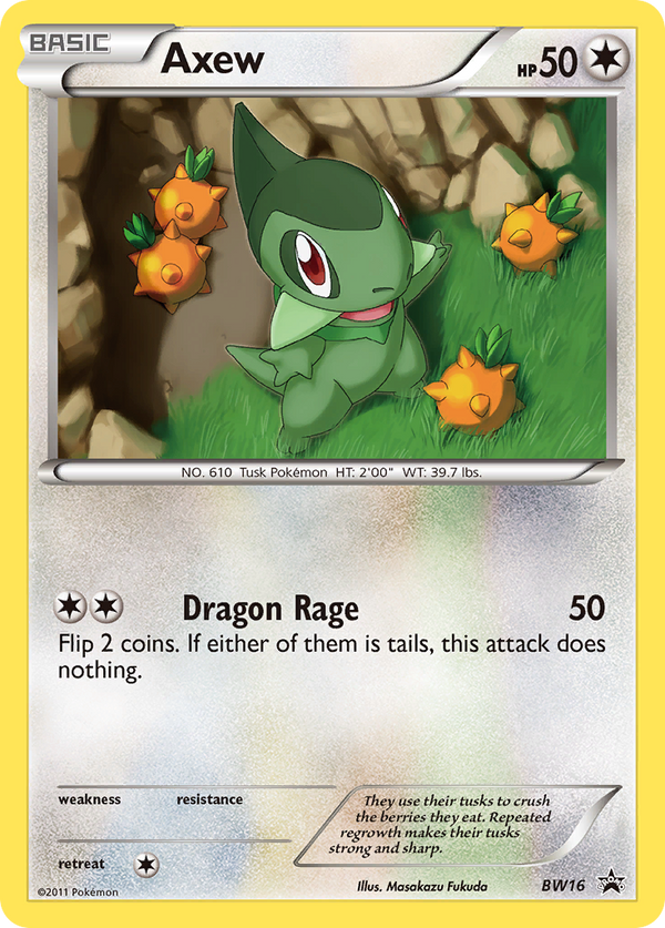 Axew - BW Black Star Promos SET-BW16
