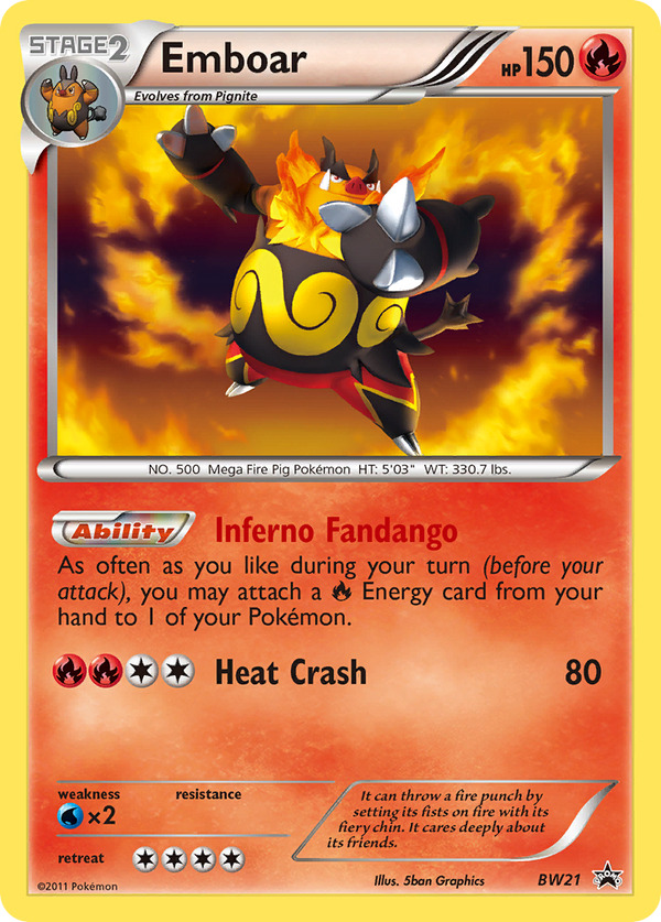 Emboar - BW Black Star Promos SET-BW21