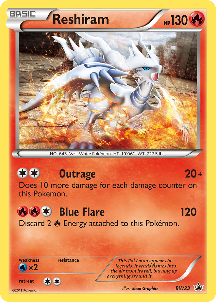 Reshiram - BW Black Star Promos SET-BW23