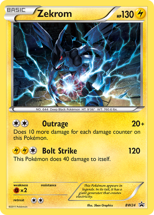 Zekrom (BW Black Star Promos SET) (Pokémon) (Basic) (Lightning) (HP: 130) (Promo) (PKM BW Black Star Promos SET-26)