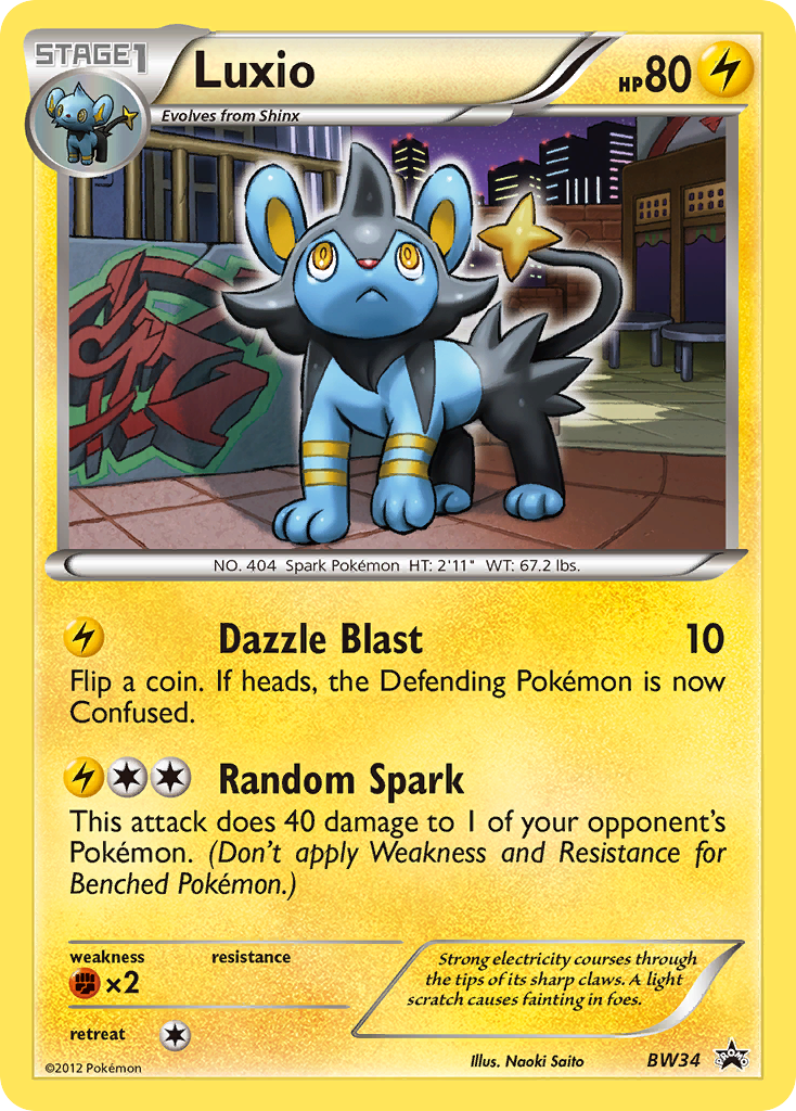 Luxio - BW Black Star Promos SET-BW34