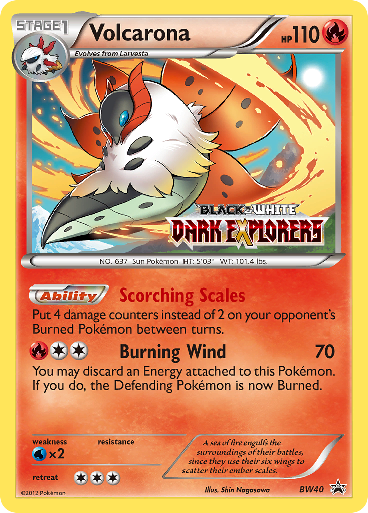 Volcarona - BW Black Star Promos SET-BW40