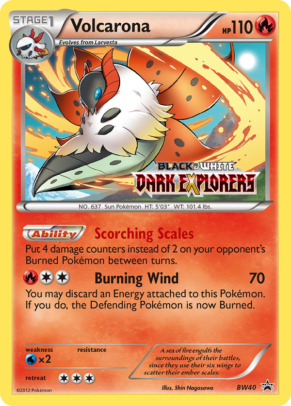 Volcarona - BW Black Star Promos SET-BW40