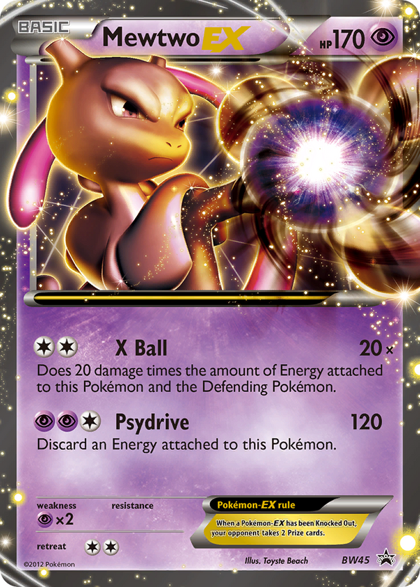 Mewtwo-EX - BW Black Star Promos SET-BW45