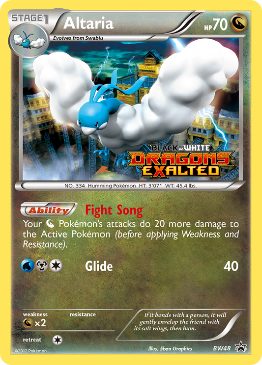 Altaria (BW Black Star Promos SET) (Pokémon) (Stage 1) (Dragon) (HP: 70) (Promo) (PKM BW Black Star Promos SET-50)