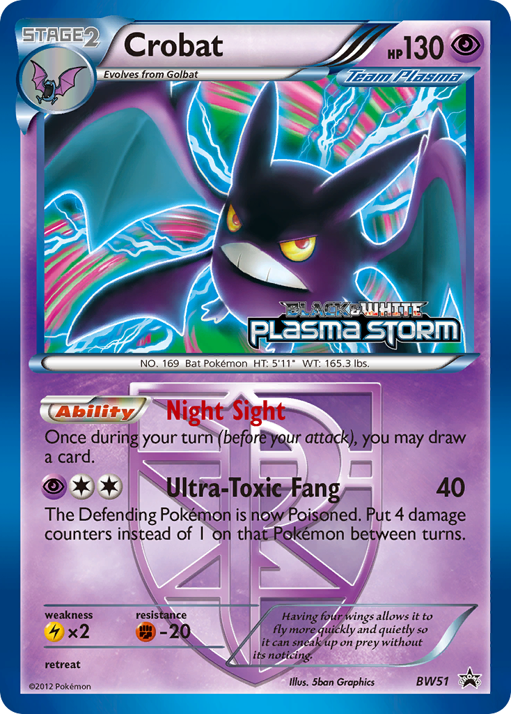 Crobat - BW Black Star Promos SET-BW51
