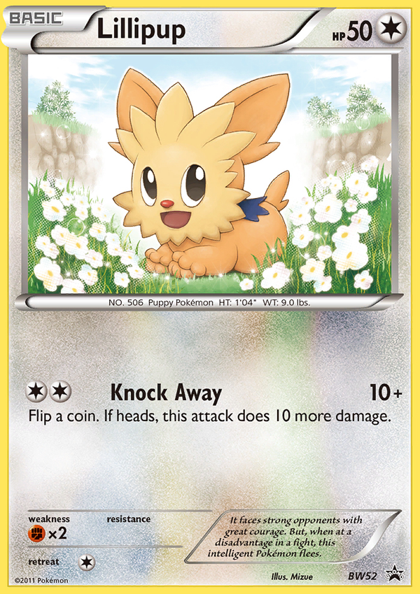 Lillipup - BW Black Star Promos SET-BW52