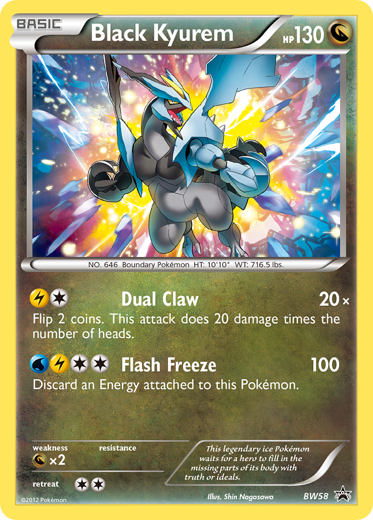 Black Kyurem - BW Black Star Promos SET-BW58