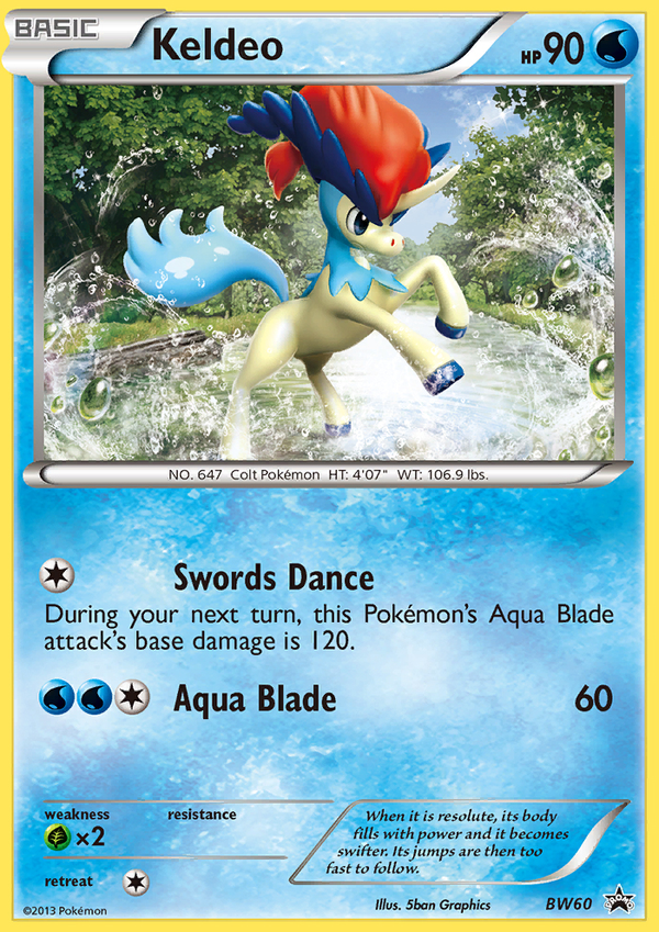 Keldeo - BW Black Star Promos SET-BW60