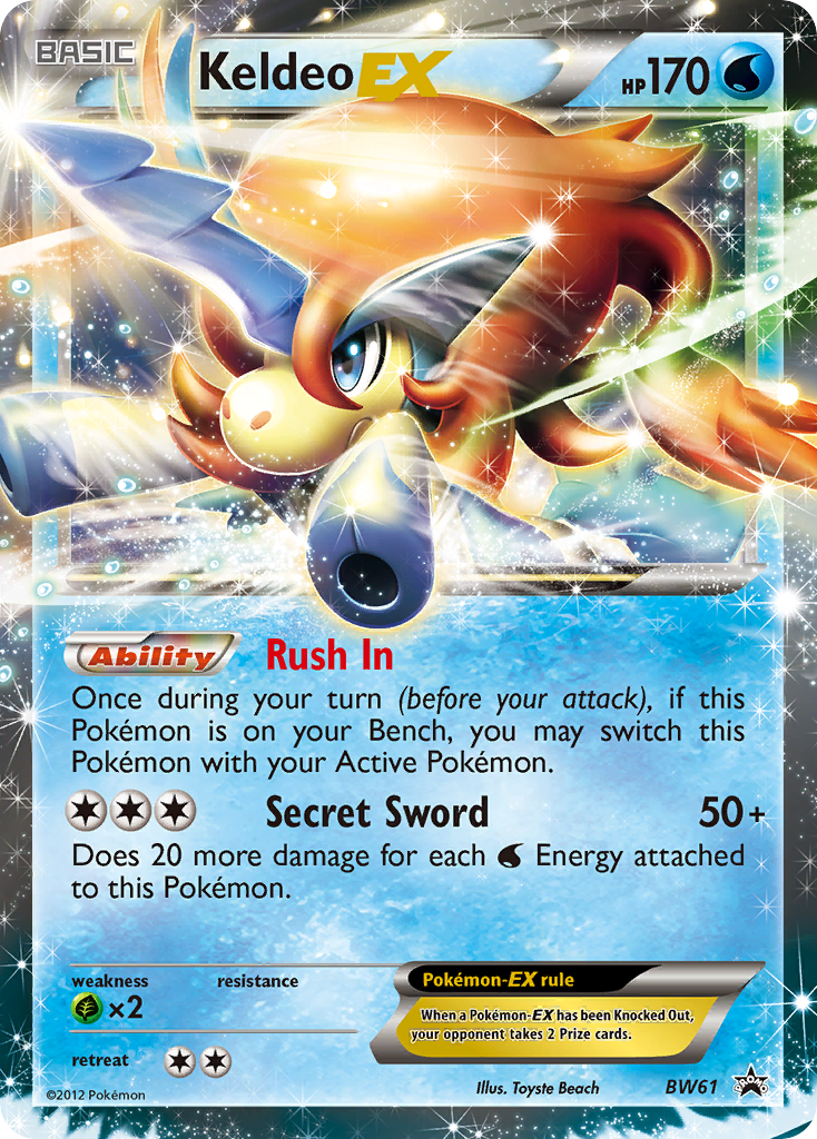 Keldeo-EX - BW Black Star Promos SET-BW61