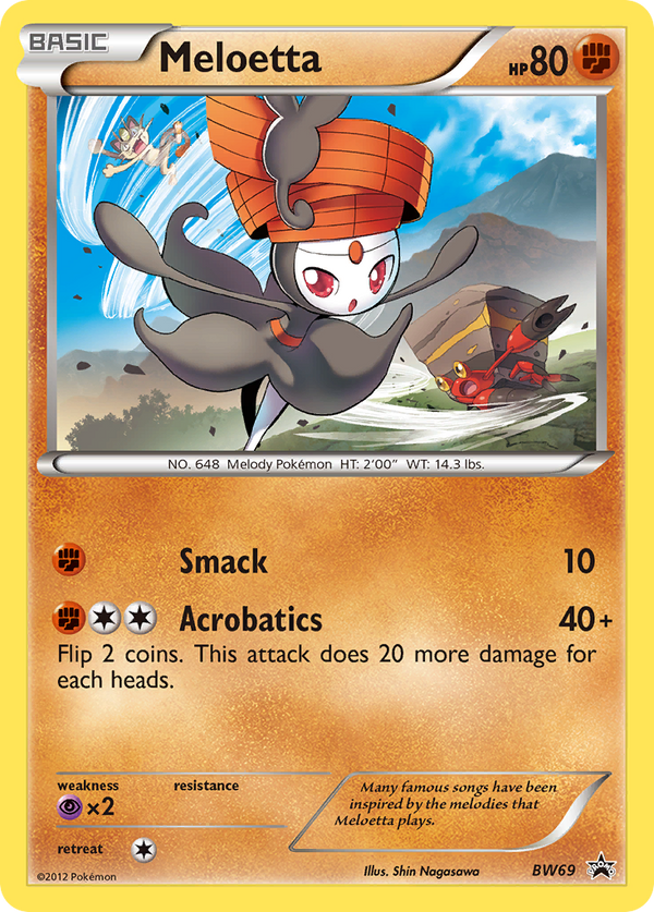 Meloetta - BW Black Star Promos SET-BW69