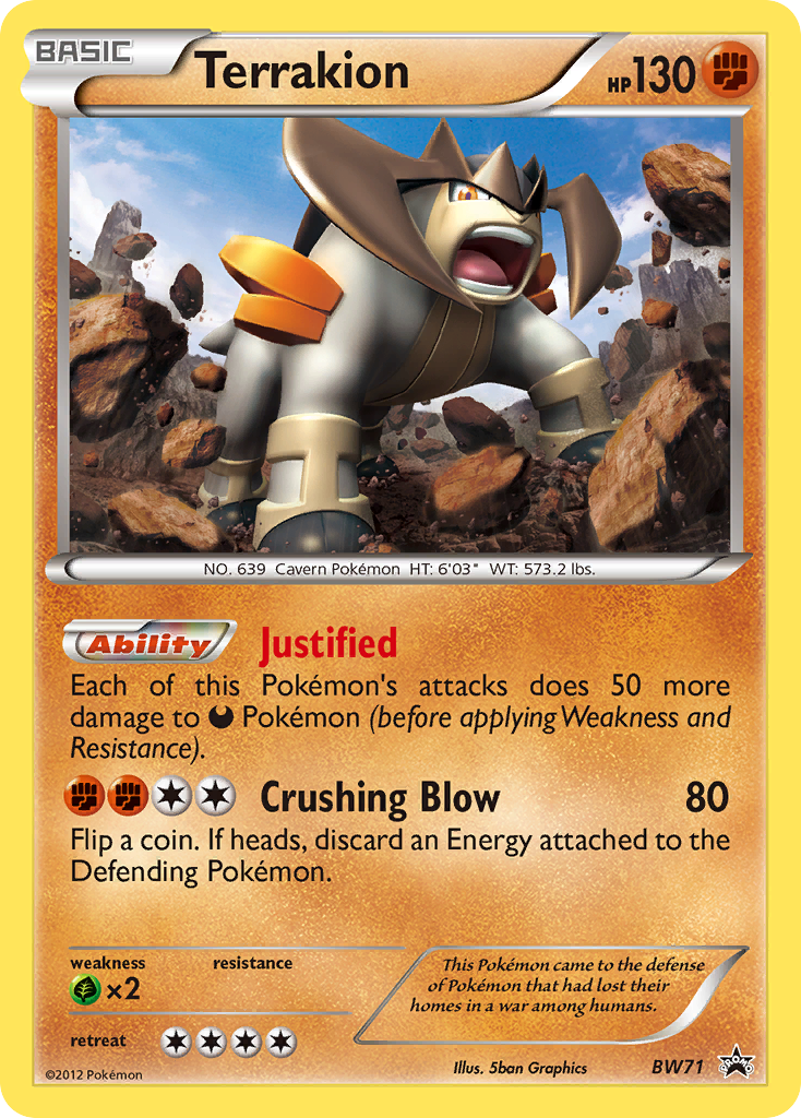Terrakion - BW Black Star Promos SET-BW71