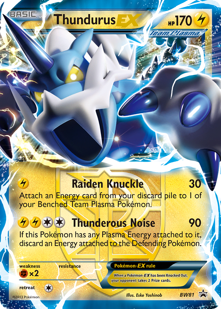 Thundurus-EX - BW Black Star Promos SET-BW81