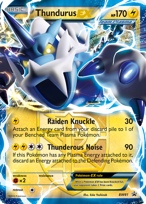 Thundurus-EX - BW Black Star Promos SET-BW81