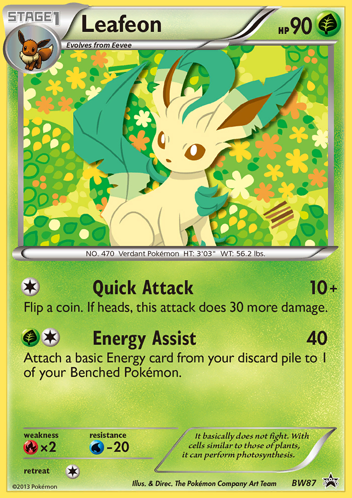 Leafeon - BW Black Star Promos SET-BW87