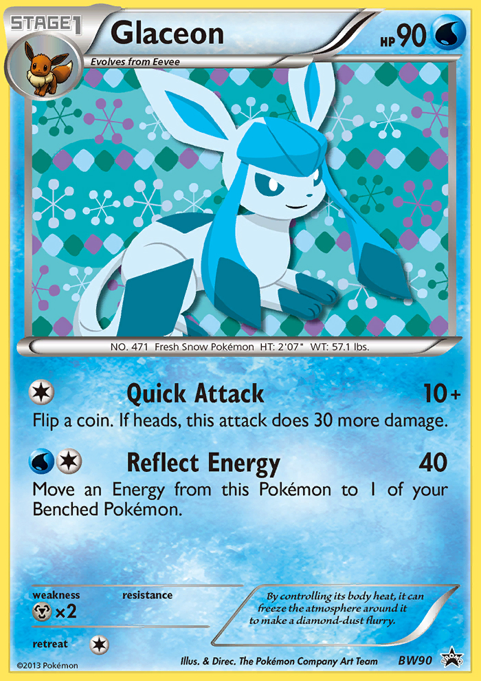Glaceon - BW Black Star Promos SET-BW90