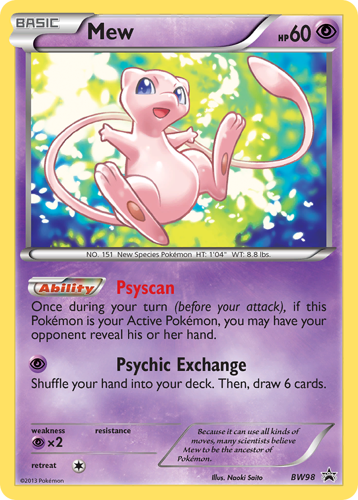 Mew - BW Black Star Promos SET-BW98