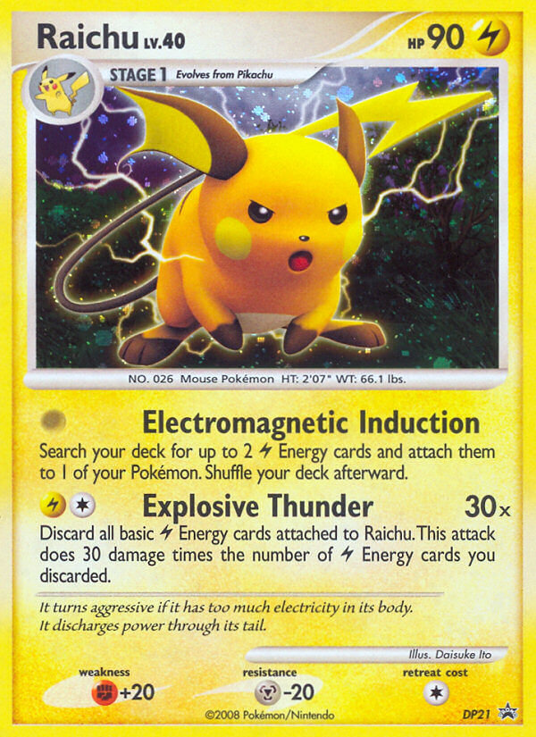 Raichu - DP Black Star Promos SET-DP21