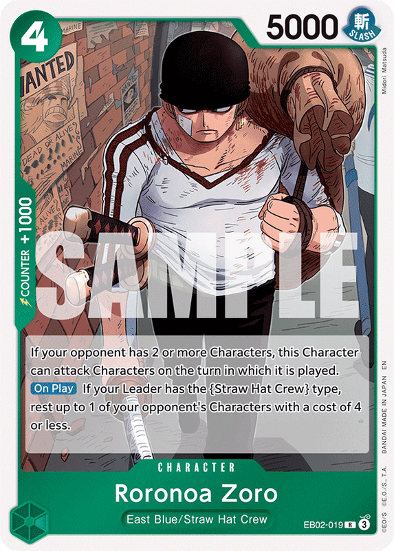Roronoa Zoro EB02-019