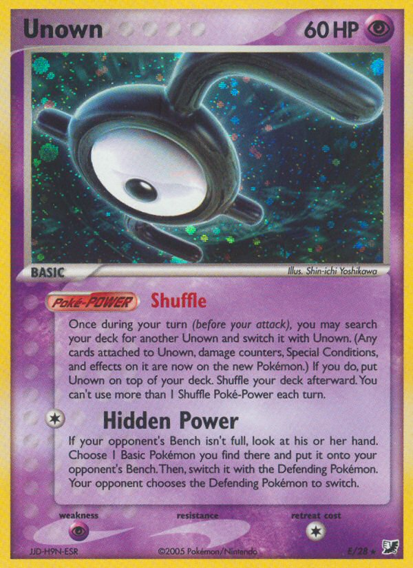 Unown - Unseen Forces SET-E