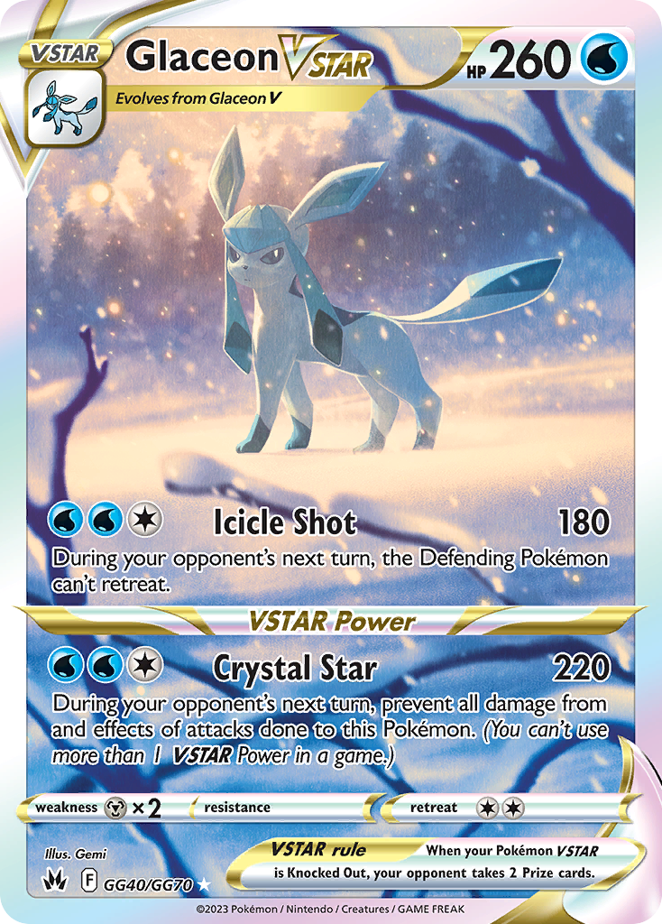 Glaceon VSTAR - Crown Zenith Galarian Gallery SET-GG40