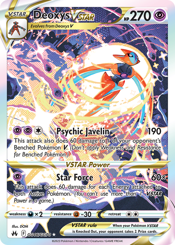 Deoxys VSTAR - Crown Zenith Galarian Gallery SET-GG46