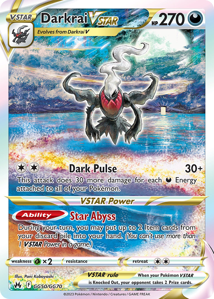 Darkrai VSTAR - Crown Zenith Galarian Gallery SET-GG50