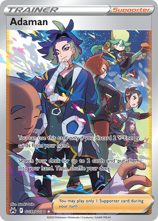 Adaman (Crown Zenith Galarian Gallery SET) (Trainer) (Supporter) (Rare Ultra) (PKM Crown Zenith Galarian Gallery SET-57)