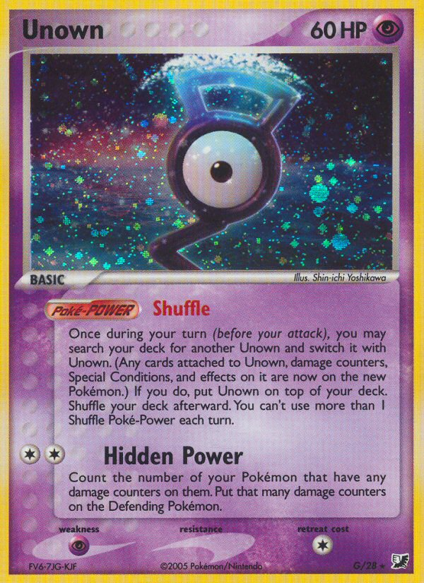 Unown - Unseen Forces SET-G