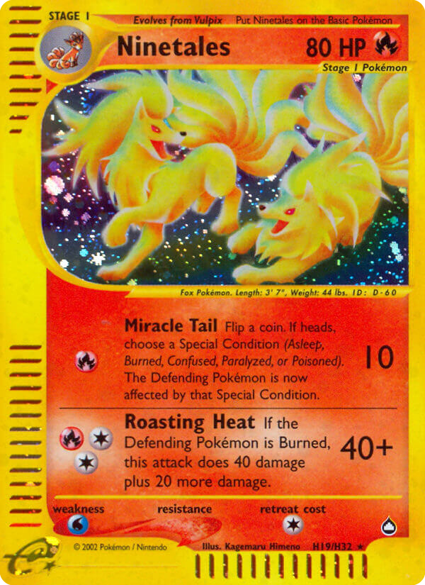 Ninetales - Aquapolis SET-H19