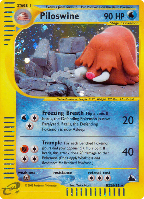 Piloswine - Skyridge SET-H22