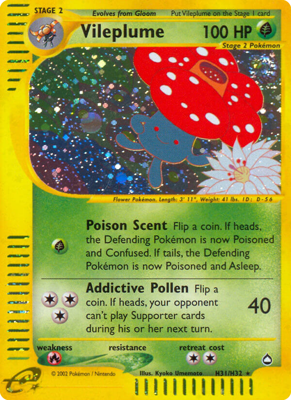 Vileplume - Aquapolis SET-H31