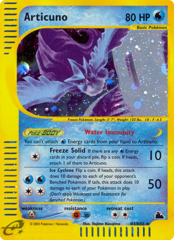 Articuno - Skyridge SET-H3