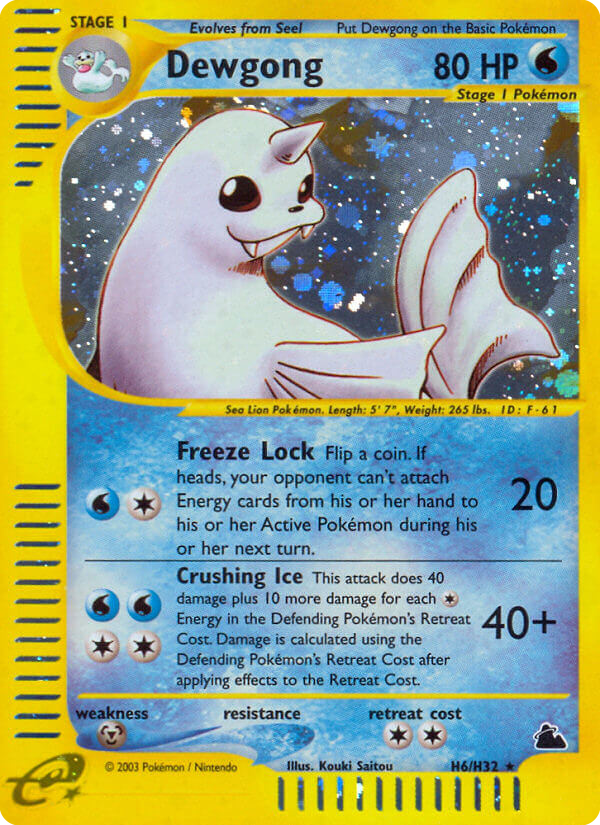 Dewgong - Skyridge SET-H6