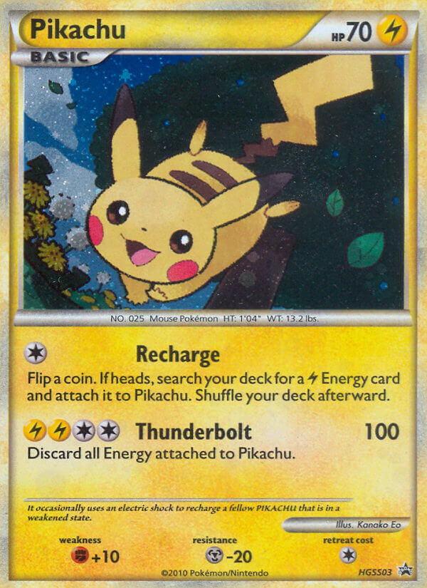 Pikachu - HGSS Black Star Promos SET-HGSS03